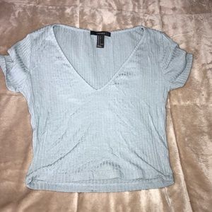 Forever 21 v neck crop top